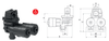 2+2 nozzle rotatable quick fitting nozzle holder equipped with “Flow Stop”