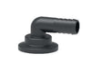 90° hose fitting with clamp coupling