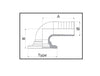 90° hose fitting with clamp coupling