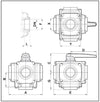 5 Way Ball Valve - Series 453 (3")
