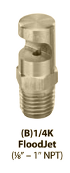 Nozzle - FloodJet Wide Angle Flat Spray Tips : (B)1/4K