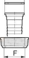 Gasket ~ Gasket for hose fittings with flat seat