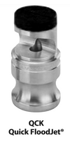 Nozzle - FloodJet Wide Angle Flat Spray Tips : QCK-SS