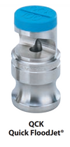 Nozzle - FloodJet Wide Angle Flat Spray Tips : QCK-SS