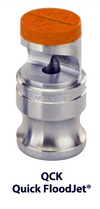 Nozzle - FloodJet Wide Angle Flat Spray Tips : QCK-SS