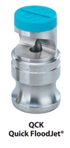Nozzle - FloodJet Wide Angle Flat Spray Tips : QCK-SS