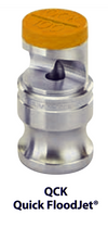 Nozzle - FloodJet Wide Angle Flat Spray Tips : QCK-SS