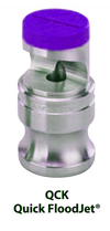 Nozzle - FloodJet Wide Angle Flat Spray Tips : QCK-SS