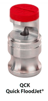 Nozzle - FloodJet Wide Angle Flat Spray Tips : QCK-SS
