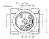 Electric Ball Valve - 2 & 3 Way (1" to 2") Spare  Parts