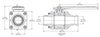 Full Port 4 Bolted Ball Valves - 2"