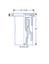 Air-Injector flat spray compact nozzles - IDK/IDKN