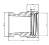 Camlock Male Adaptor x S60X6 Female Buttress