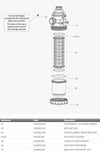 Filter ~ Suction Filter with threaded Coupling : Series 314 - SPARES
