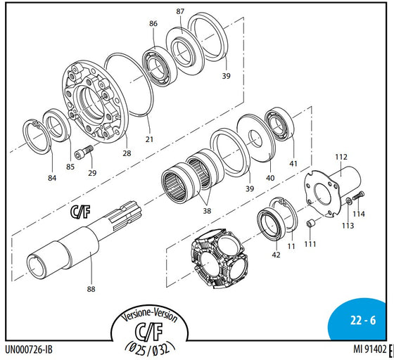Spare Parts AR215 bp - AR280 bp