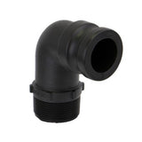 Cam Lever Couplings : Part F - Male Adapter x Male Thread 90°