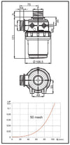 Suction Filter - Series 312 - threaded coupling G 1" 1/4
