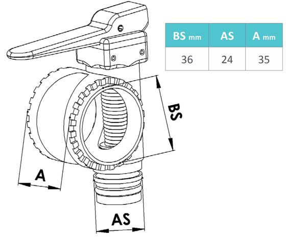 Mechanical Shut off valve 36/AS24