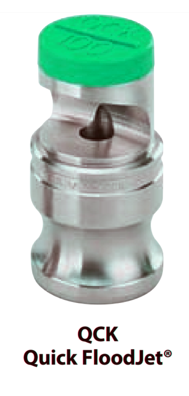 Nozzle - FloodJet Wide Angle Flat Spray Tips : QCK-SS