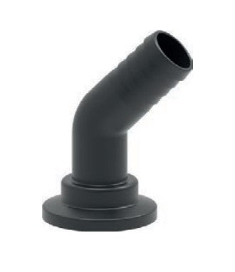 45° Hose Fitting with clamp coupling