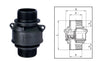 Foot Valve ~ Foot valve with Male Threaded Couplings