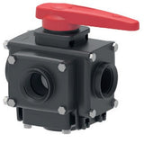 4 Way Ball Valve -  Series 453 (1" - 1"1/2)