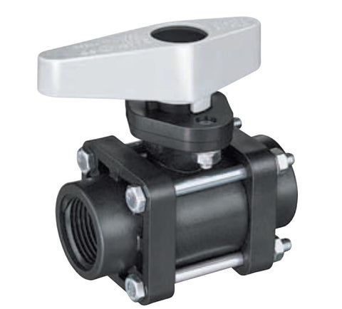 Ball Valve - Series 344M-PP - 2 Way (¾" & 1 ")