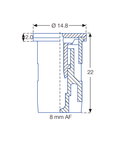 Air-Injector flat spray compact nozzles - IDK/IDKN